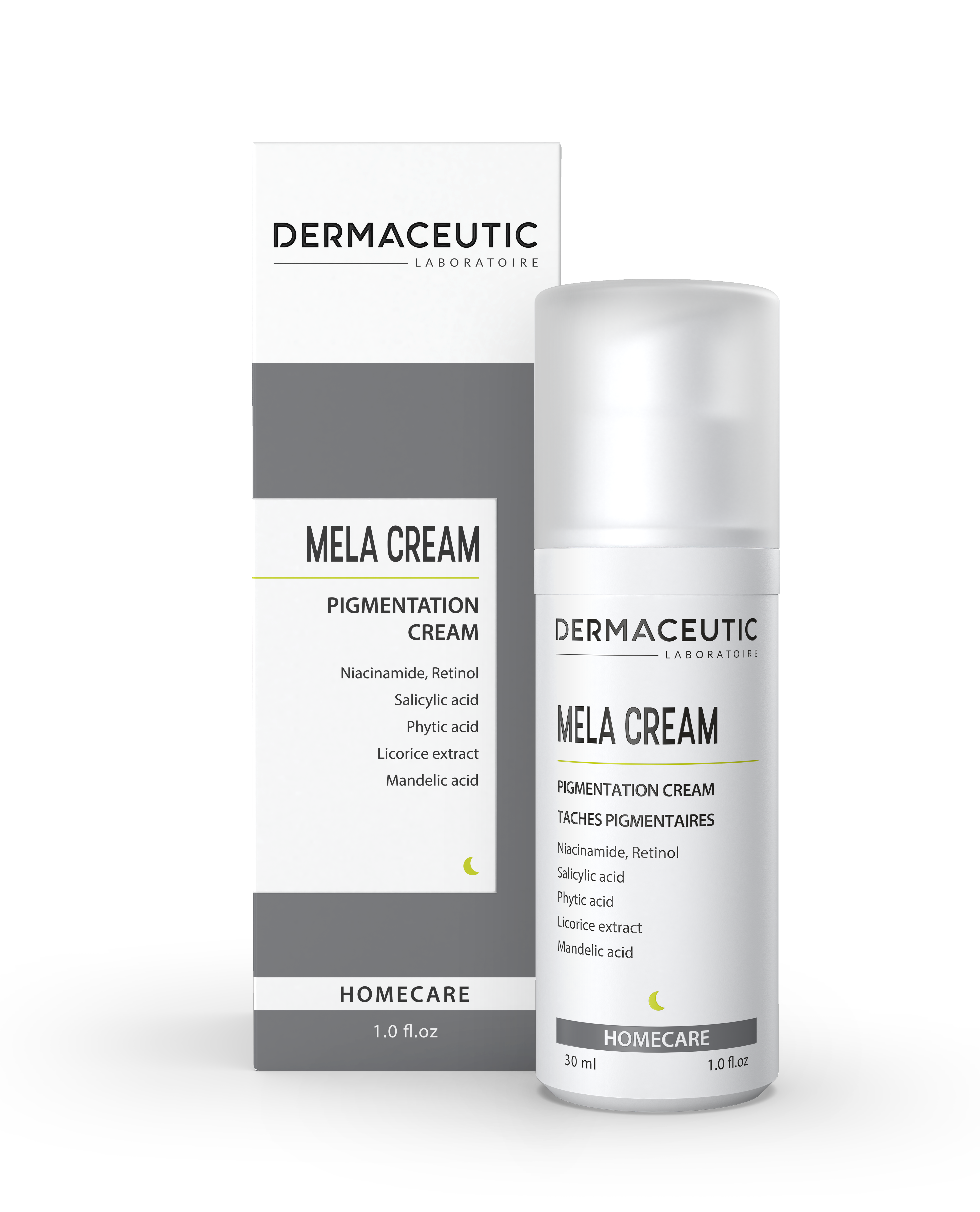 Mela Cream 30ml box ENG + bottle 1220